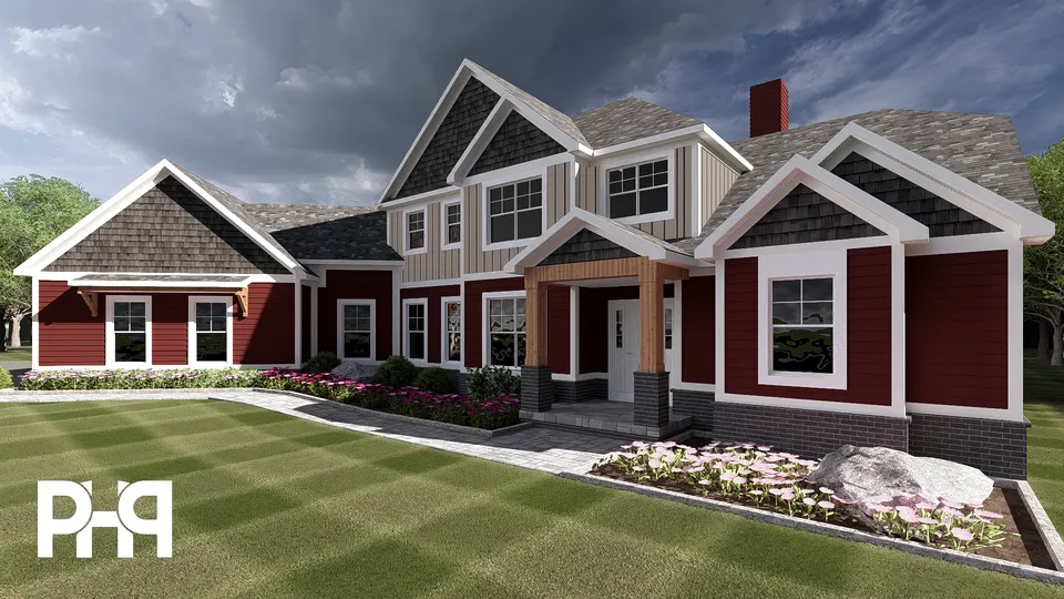 The Goldenrod house plan, exterior view 2